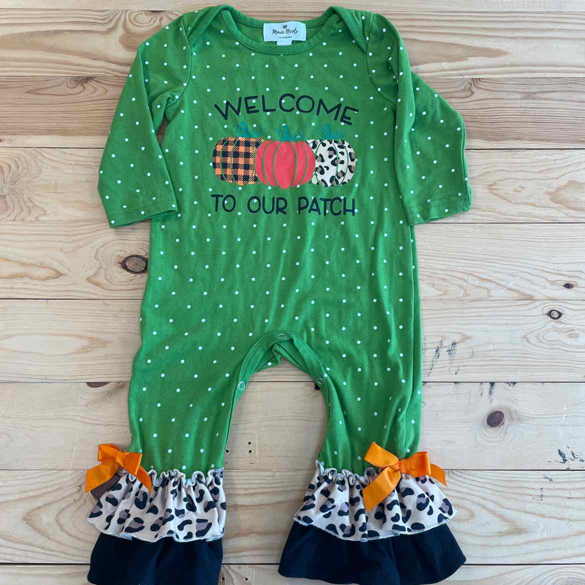 MARIE NICOLE PUMPKIN 1PC 12-18 MOS