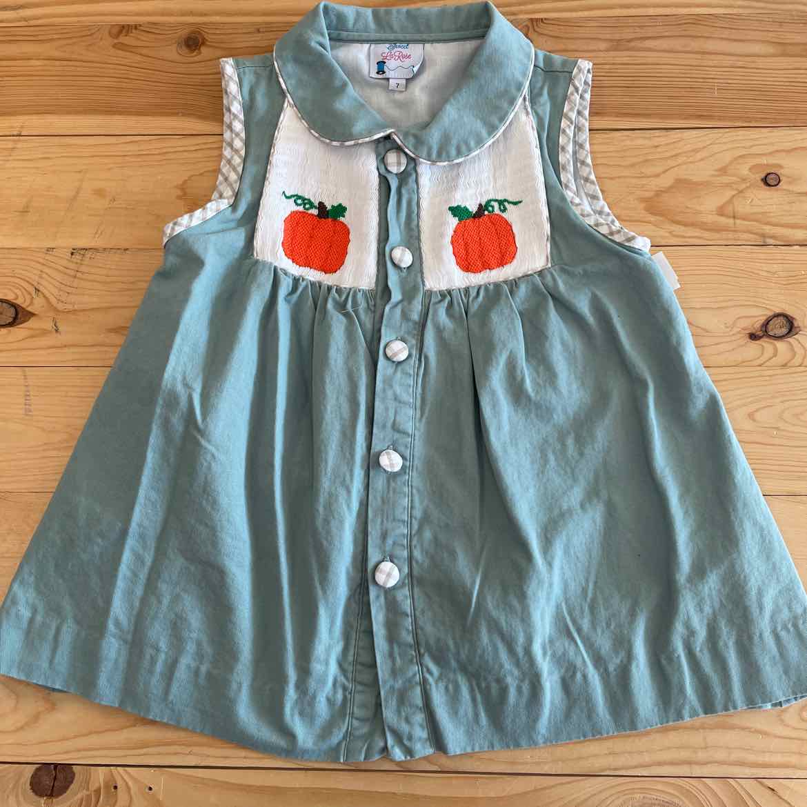 SMOCKED PUMPKIN TOP 7