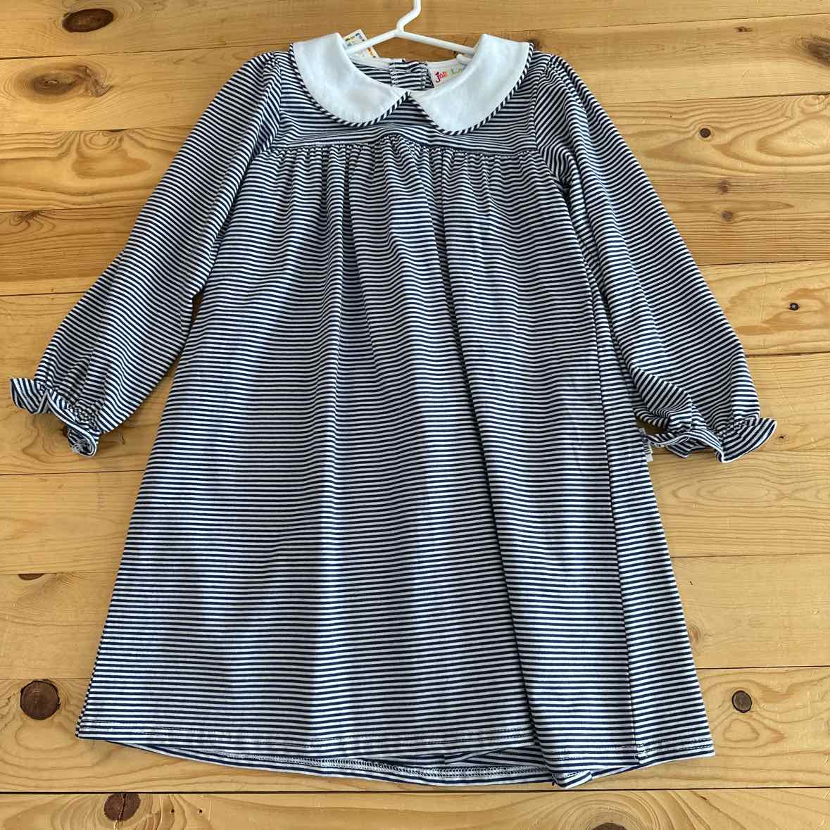 NEW! JELLY BEAN BY SMOCK CANDY NAVY STRIPED DRESS 8