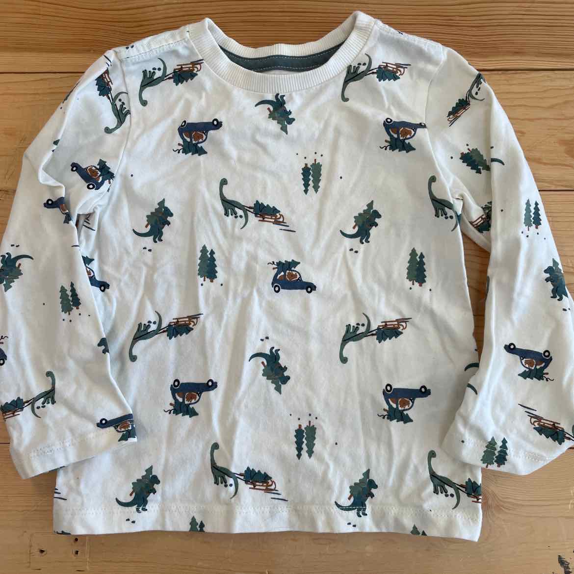 TAHARI DINO CHRISTMAS SHIRT 2T