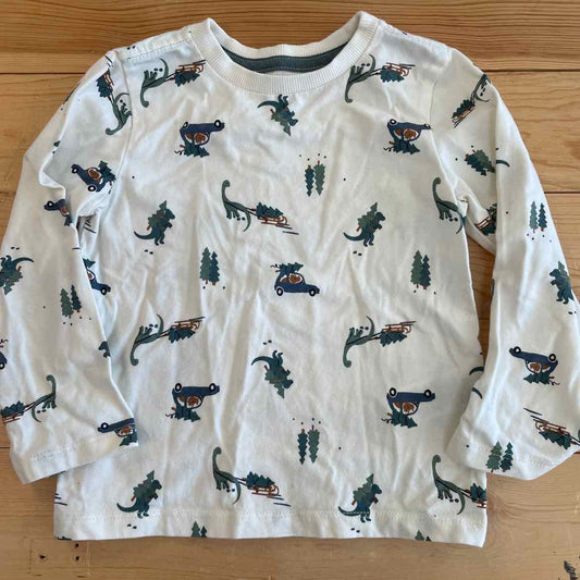 TAHARI DINO CHRISTMAS SHIRT 2T