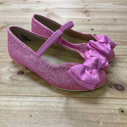 NEW! JANIE JACK X DISNEY PINK GLITTER SHOES 6 TODDLER