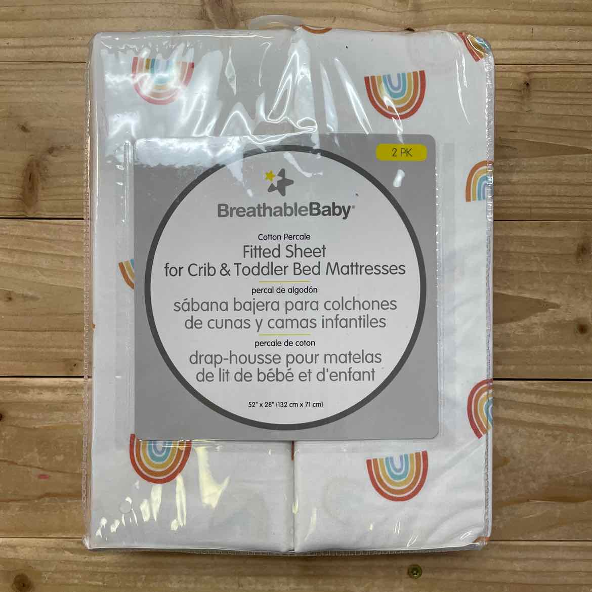 NEW! RAINBOW CRIB SHEETS