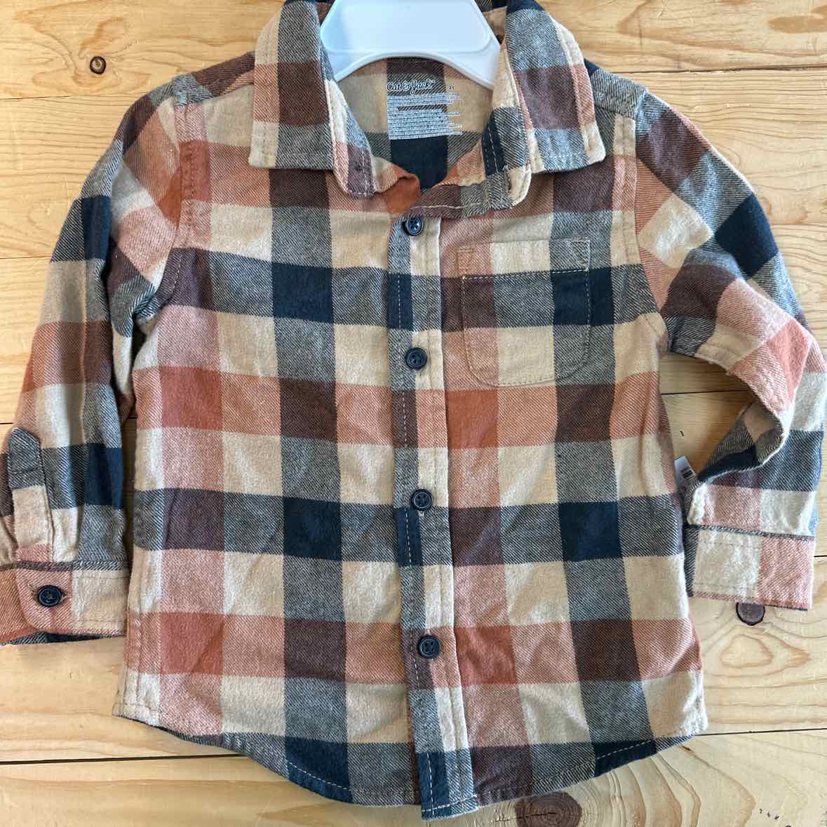 CAT & JACK FLANNEL SHIRT 2T