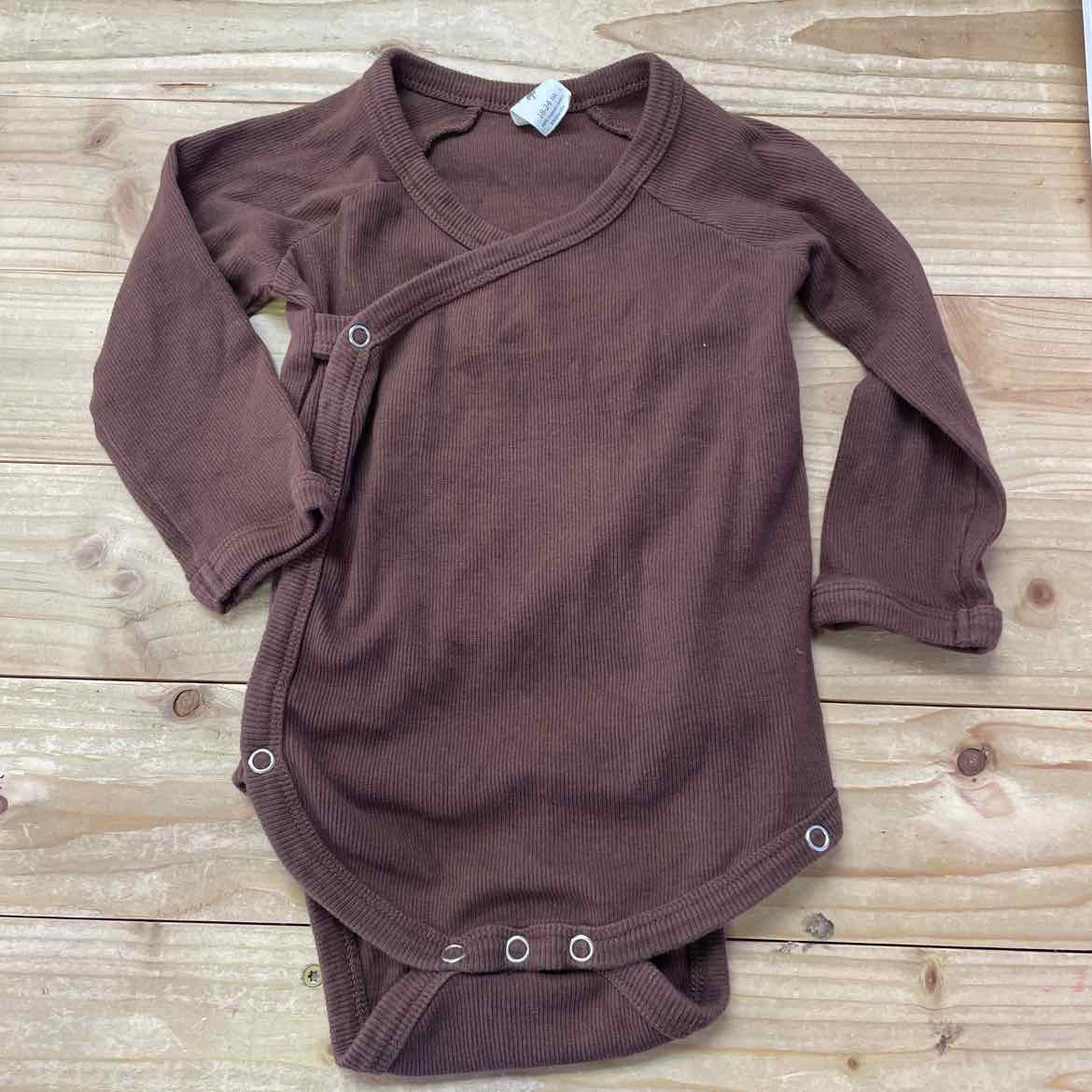 KATE QUINN BROWN RIBBED BODYSUIT 18-24 MOS