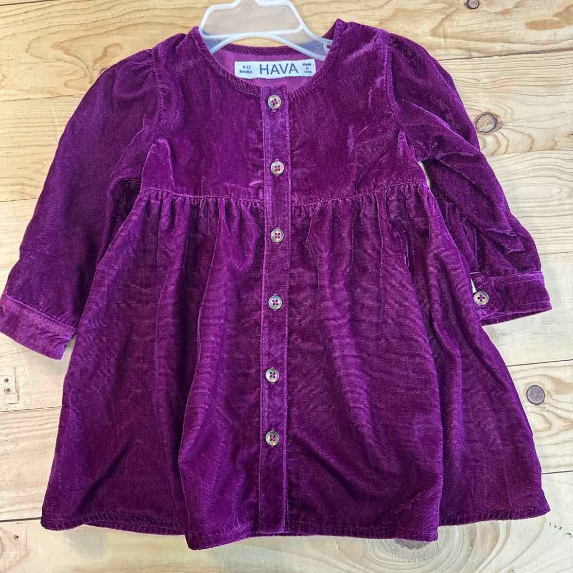 HAVA VELVET DRESS 9 MOS