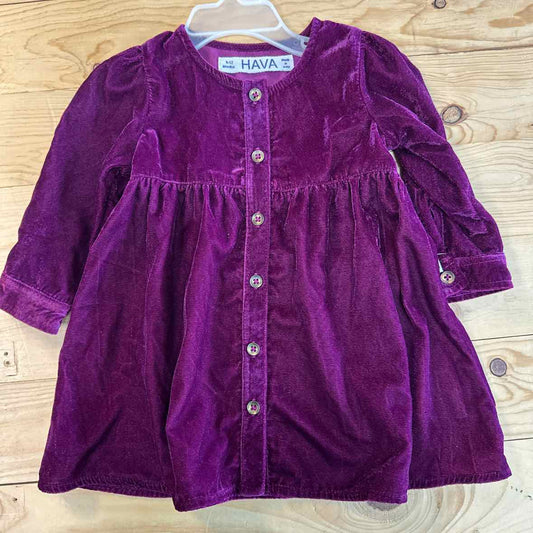 HAVA VELVET DRESS 9 MOS
