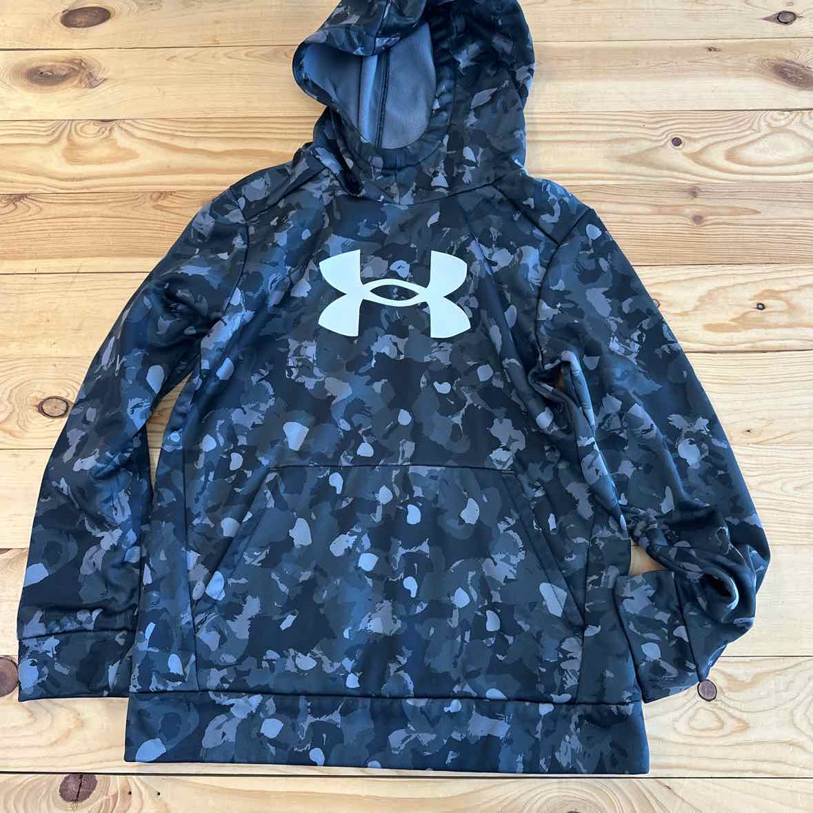 UNDER ARMOUR GRAY/BLACK HOODIE YM