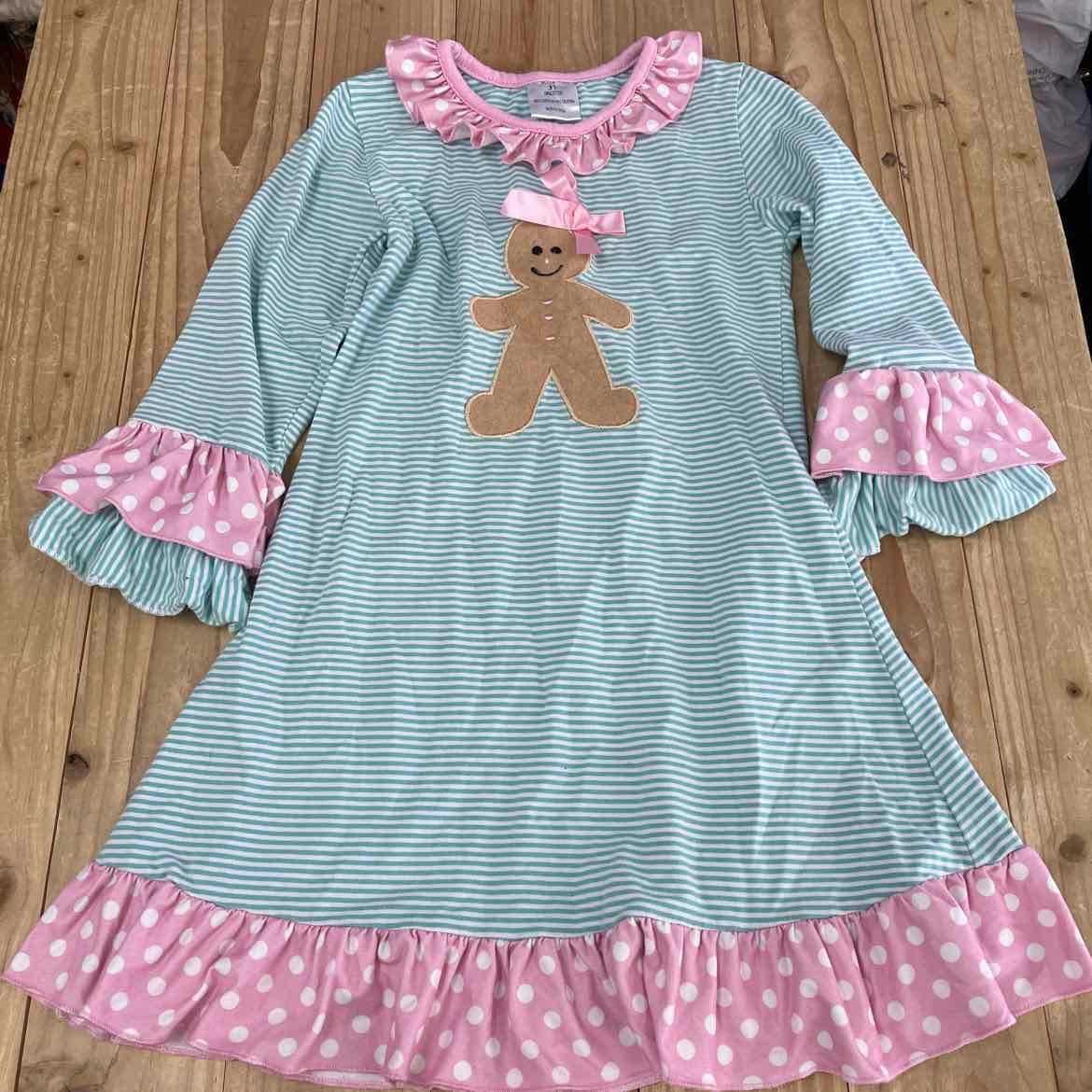 GINGERBREAD DRESS 3T