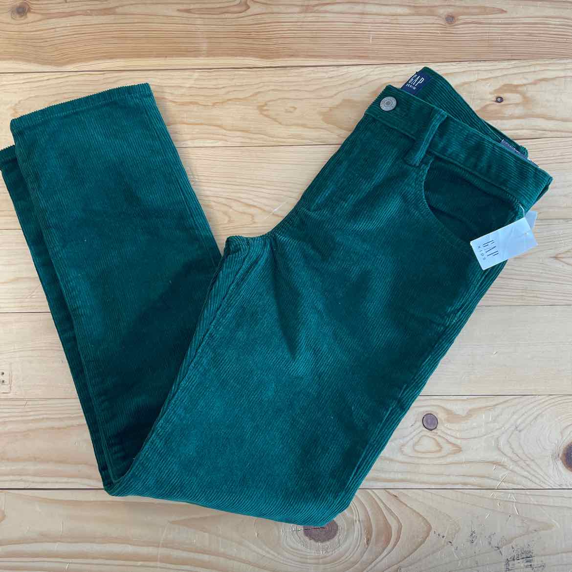 NEW! GAP GREEN CORD PANTS 12