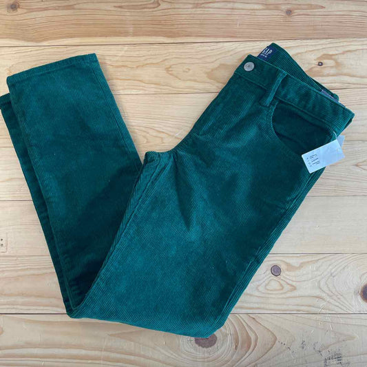 NEW! GAP GREEN CORD PANTS 12