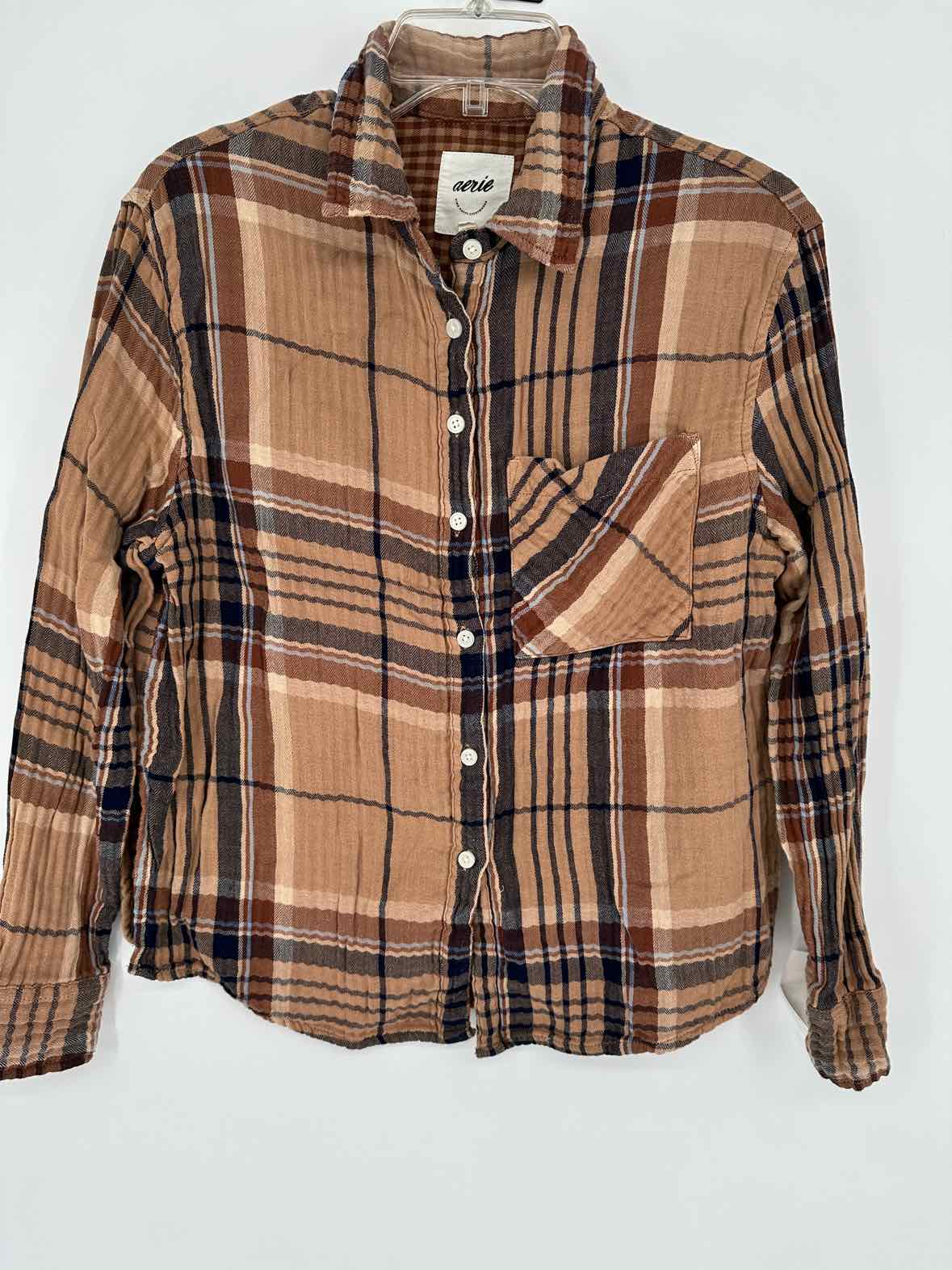 AERIE GAUZE SHIRT XS