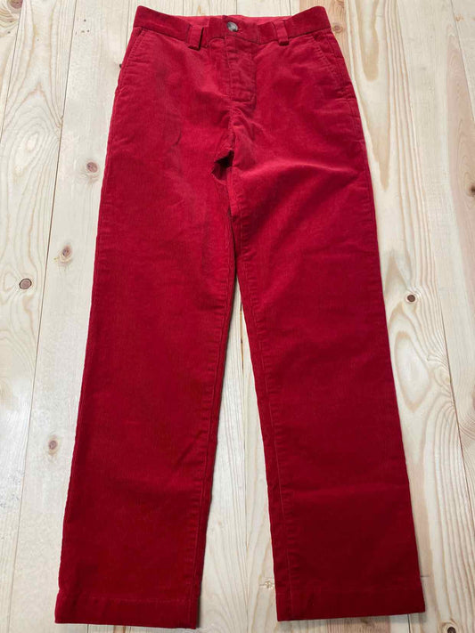 VINEYARD VINES RED CORDUROY PANTS 10